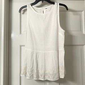 Old Navy textured peplum blouse